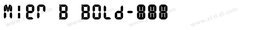 Mier B Bold字体转换
